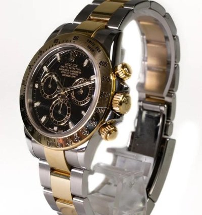 Rolex Daytona 40mm Stainless Steel 18ct Yellow Gold Oyster Full Set