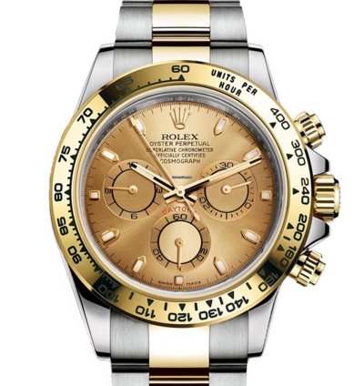 Rolex Daytona Cosmograph Daytona Steel Gold Champagne Dial