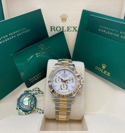 Rolex Daytona New Daytona 116503 White Index Dial Two Tone Yellow Gold Stainless Steel