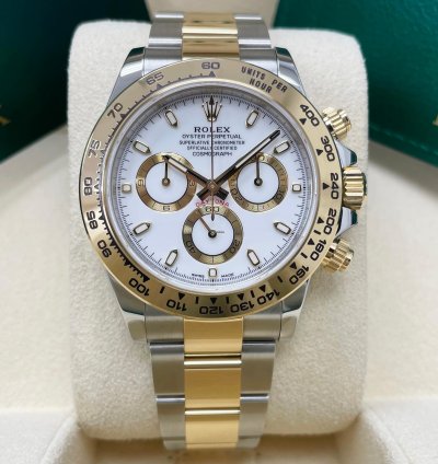 Rolex Daytona New Daytona 116503 White Index Dial Two Tone Yellow Gold Stainless Steel