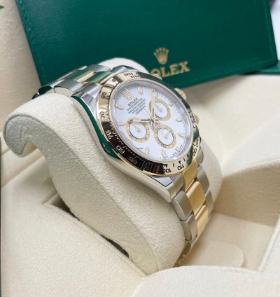 Rolex Daytona New Daytona 116503 White Index Dial Two Tone Yellow Gold Stainless Steel