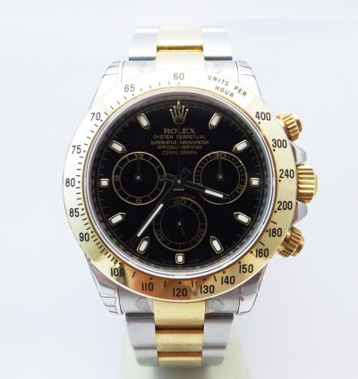 Rolex Daytona Ref 116523 New Stickers Black Dial Box Paper Serial