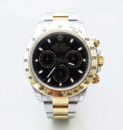 Rolex Daytona Ref 116523 New Stickers Black Dial Box Paper Serial
