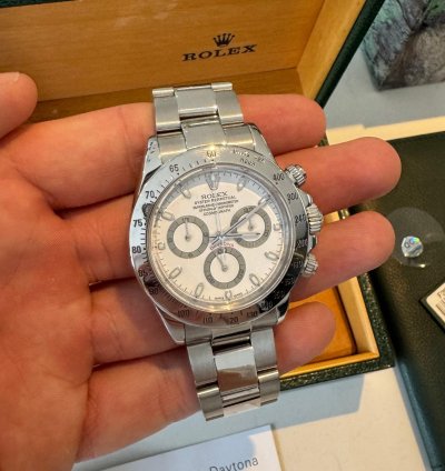 Rolex Daytona Thin Hands Daytona Full Box Full Papers Inc Purchase Tag