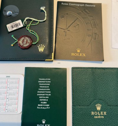 Rolex Daytona Thin Hands Daytona Full Box Full Papers Inc Purchase Tag