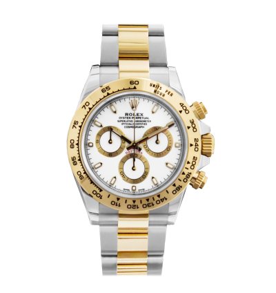 Rolex Daytona Two Tone White Dial 116503 Oyster