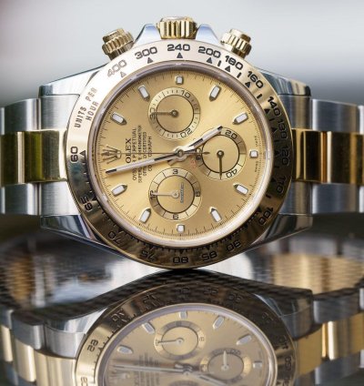 Rolex Daytona Unworn 2022 Daytona 116503 Two Tone Champagne Dial