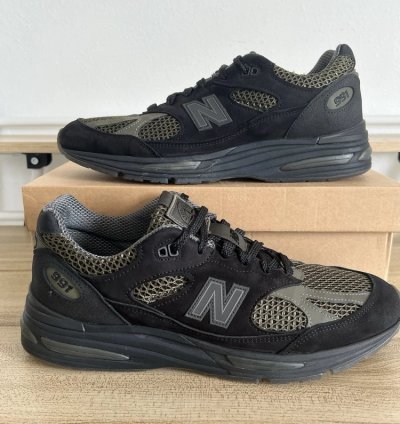 New Balance 991v2 Miuk Stone Island Ghost Pack Black