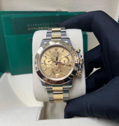 Rolex Daytona Yellow Rolesor Cosmograph Daytona 40 Watch - Champagne Index Dial 116503