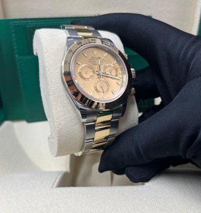 Rolex Daytona Yellow Rolesor Cosmograph Daytona 40 Watch - Champagne Index Dial 116503