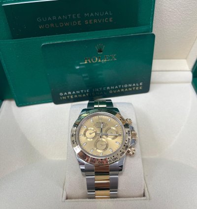 Rolex Daytona Yellow Rolesor Cosmograph Daytona 40 Watch - Champagne Index Dial 116503