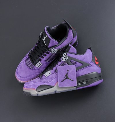 Travis Scott X Nike Air Jordan 4 Retro Purple Black