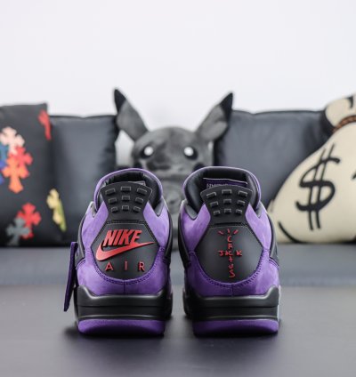 Travis Scott X Nike Air Jordan 4 Retro Purple Black