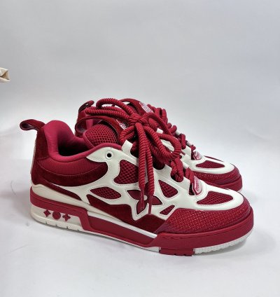 Louis Vuitton Sk8 Red White Sneakers