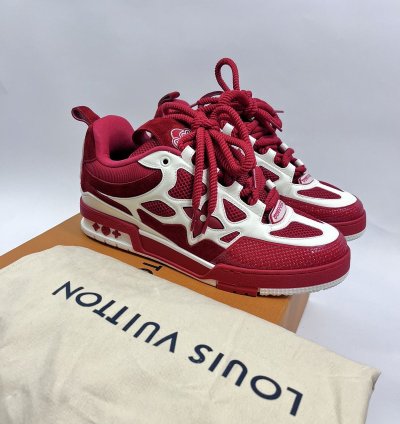 Louis Vuitton Sk8 Red White Sneakers