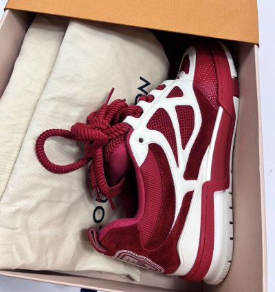 Louis Vuitton Sk8 Red White Sneakers