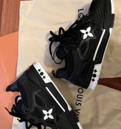 Louis Vuitton Sk8 Skate Shoes 8 5 Lv Black Virgil Abloh