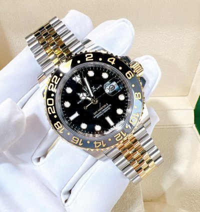 Rolex Gmt-master Ii 2025 New Gmt-master Ii Yellow Gold Two Tone Black Jubilee