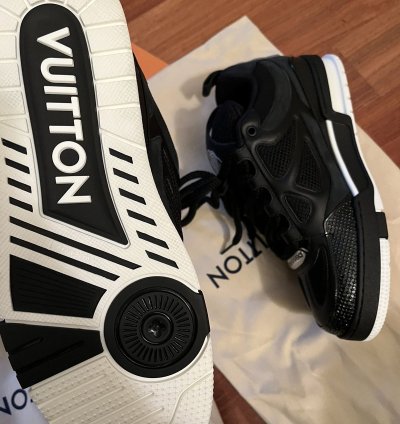 Louis Vuitton Sk8 Skate Shoes 8 5 Lv Black Virgil Abloh