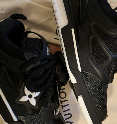 Louis Vuitton Sk8 Skate Shoes 8 5 Lv Black Virgil Abloh