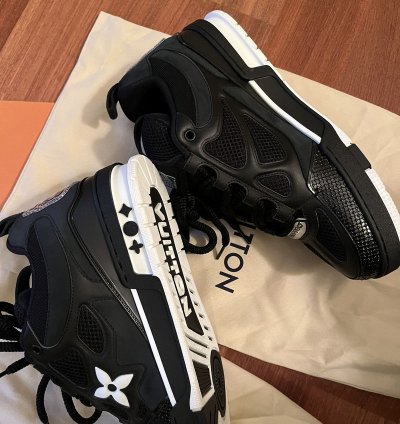Louis Vuitton Sk8 Skate Shoes 8 5 Lv Black Virgil Abloh