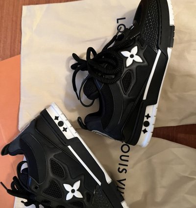Louis Vuitton Sk8 Skate Shoes 8 5 Lv Black Virgil Abloh
