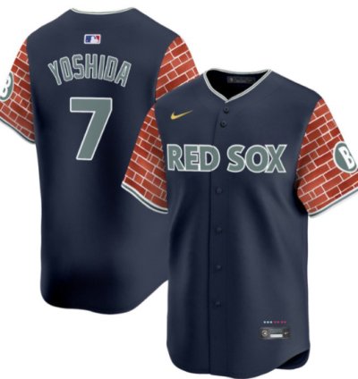 Masataka Yoshida Jersey 7 Boston Red Sox 2025 Fenway Red Brick Style Vapor Premier Stitched Navy