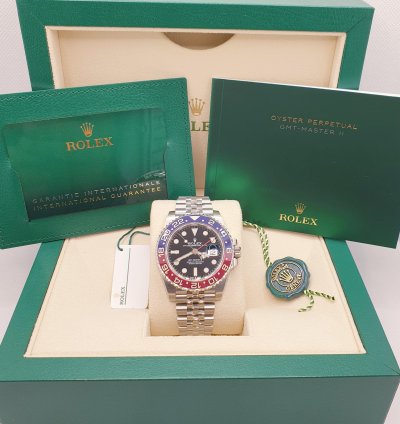 Rolex Gmt-master Ii 12-2020 Jubilee-band Ungetragen Teilverklebt