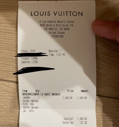 Louis Vuitton Skate Sneaker