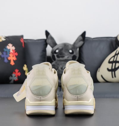 Ow X Nike Air Jordan 4 Sail Cv9388-100