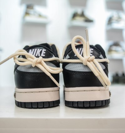 260 Yc Version Nike Dunk Low Metal Punk Black White Gold Dd1391-10012