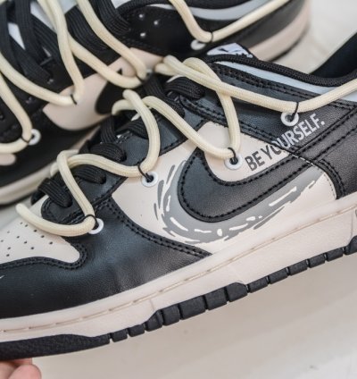 260 Yc Version Nike Dunk Low Metal Punk Black White Gold Dd1391-10012