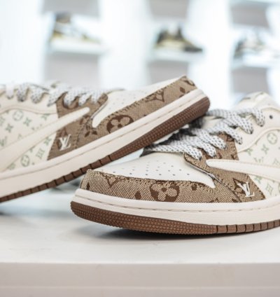 270 Ts X Air Jordan Aj1 Low Inverted Hook Low-top Joint Custom Color Matching Sj214