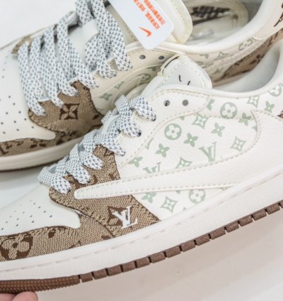270 Ts X Air Jordan Aj1 Low Inverted Hook Low-top Joint Custom Color Matching Sj214