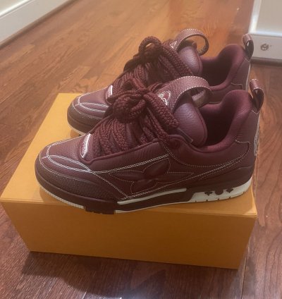 Louis Vuitton Skate Sneakers Burgundy