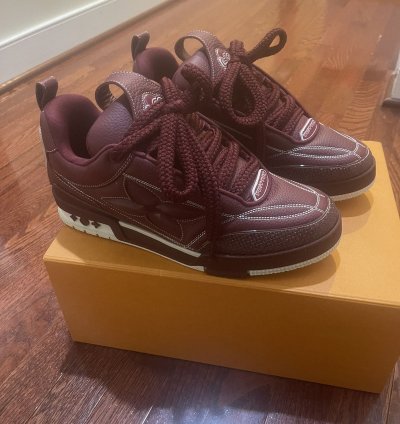 Louis Vuitton Skate Sneakers Burgundy