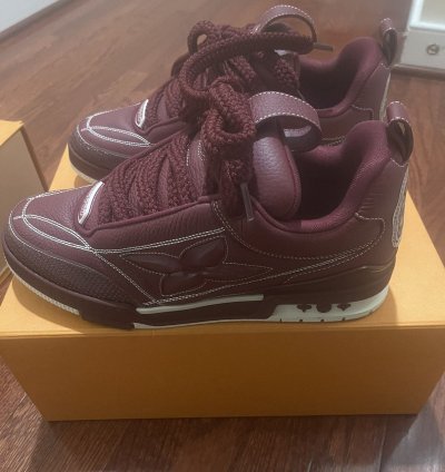 Louis Vuitton Skate Sneakers Burgundy