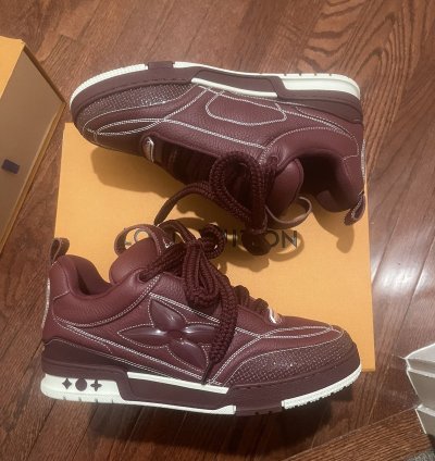Louis Vuitton Skate Sneakers Burgundy