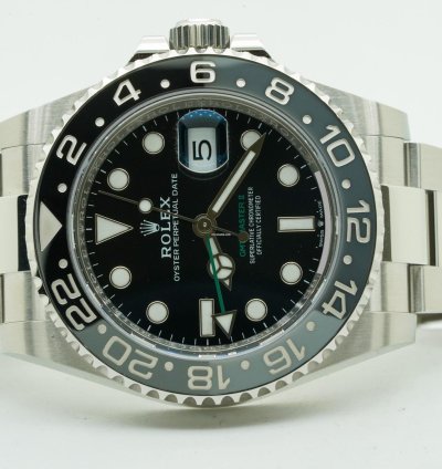 Rolex Gmt-master Ii 126710grnr 126710grnr 40mm Oyster Black Dial Grey Black Bezel Bruce Wayne