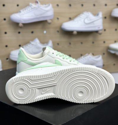 200 Nike Air Force 107 Lowbeige Whitevanilla Green Air Force One Sneakers Leath 21f3