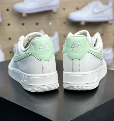 200 Nike Air Force 107 Lowbeige Whitevanilla Green Air Force One Sneakers Leath 21f3