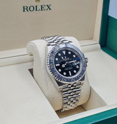 Rolex Gmt-master Ii 126710grnr Bruce Wayne Jubilee New 2025 Full Set
