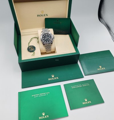 Rolex Gmt-master Ii 126710grnr Bruce Wayne Jubilee New 2025 Full Set