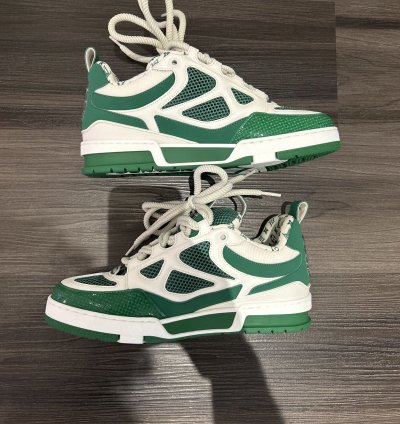 Louis Vuitton Skate Trainer Green White