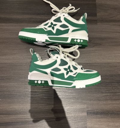 Louis Vuitton Skate Trainer Green White