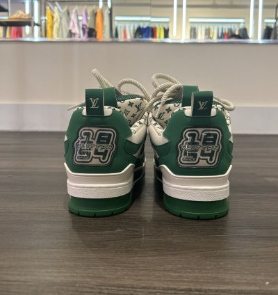 Louis Vuitton Skate Trainer Green White