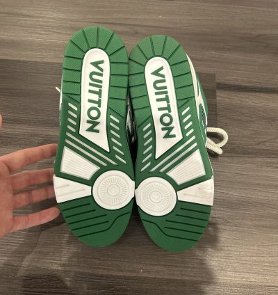 Louis Vuitton Skate Trainer Green White