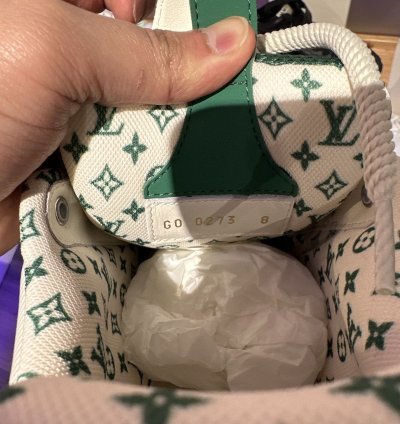 Louis Vuitton Skate Trainer Green White