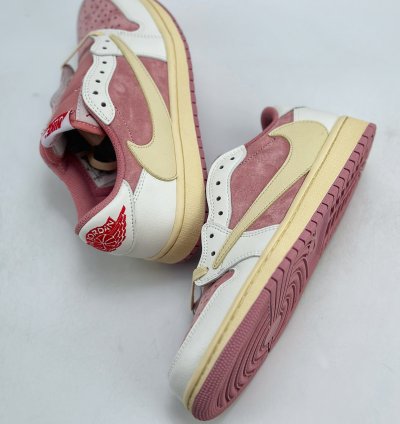 190 Travis Scott X Nike Air Jordan 1 Low X Louis Vuitton Air Jordan 1 Low Peach223f