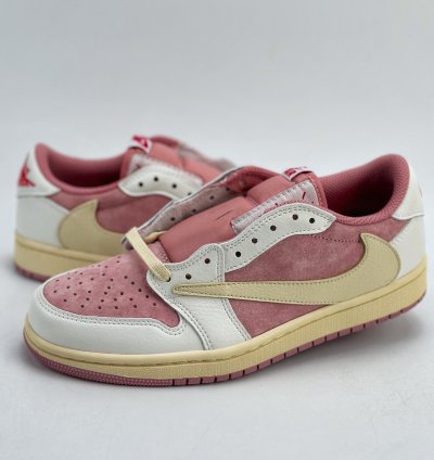 190 Travis Scott X Nike Air Jordan 1 Low X Louis Vuitton Air Jordan 1 Low Peach223f